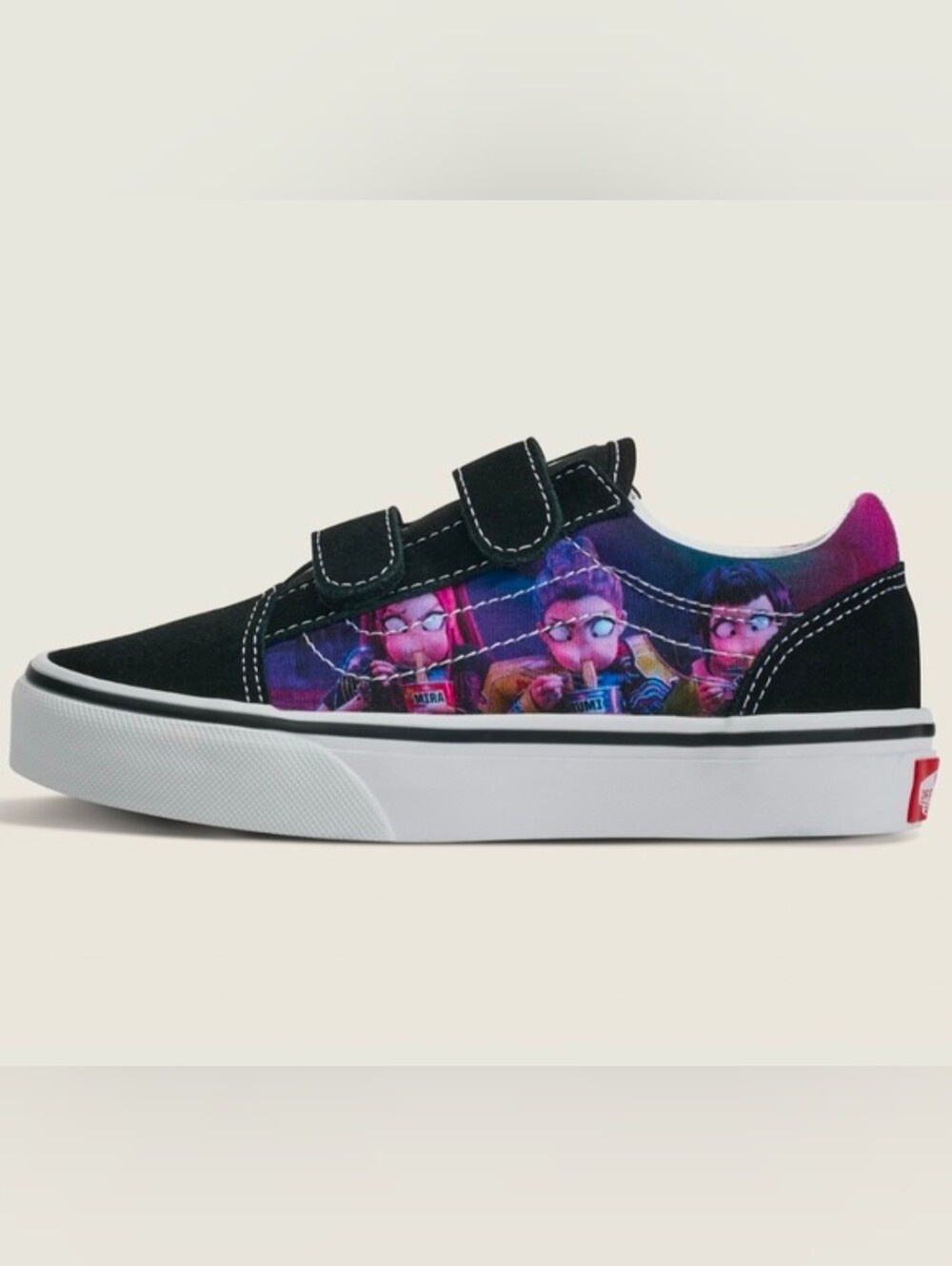 NEW NWT Vans KPop Demon Hunters Old Skool V Toddler 11 Black Purple White